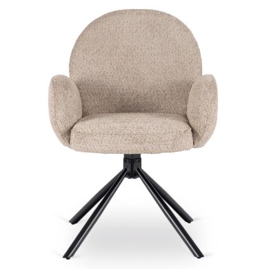 Обеденный стул поворотный Mebel Elit MUSSO Boucle Коричневый ME.MUSSO/BR/CZ/TB/K фото - 2