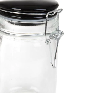 Банка Homla FERSKEN 220 мл | Прозорий / Чорний - 4 Банка Homla FERSKEN 220 мл | Прозорий / Чорний 214641 фото - 4