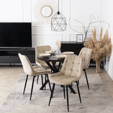 Раскладной обеденный стол Mebel Elit DORIAN Черный - 7 Раскладной обеденный стол Mebel Elit DORIAN Черный ME.DORIAN/CZ/CZ/S фото - 7