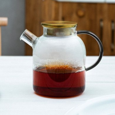 Чайник заварник Homla KUBBE 1,8 л Прозрачный 225364 фото - 5