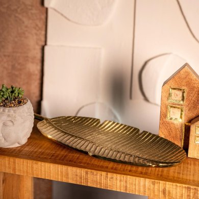 Декоративний піднос Homla GIRONA 50x20x3 см Золотий - 5 Декоративний піднос Homla GIRONA 50x20x3 см Золотий 218167 фото - 5
