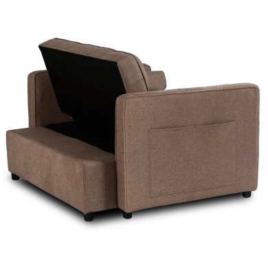 Кресло мягкое раскладное Mebel Elit CORRA Коричневый ME.CORRA/BR/T/SOF фото - 6