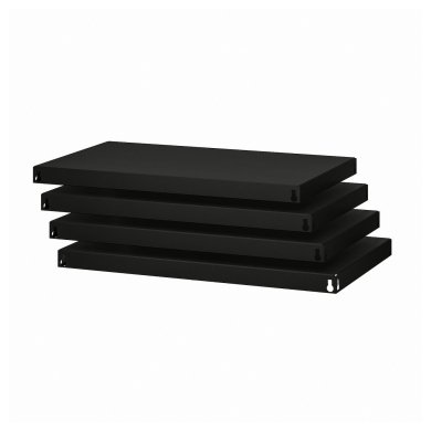 IKEA Комплект полок для стеллажа BROR 4 шт Черный (ИКЕА BROR) 00512289
