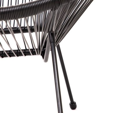 Садова лава Homla ACAPULCO Чорний - 6 Садова лава Homla ACAPULCO Чорний 230432 фото - 6