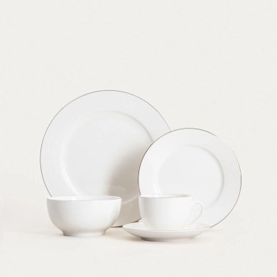 Десертна тарілка Homla AUROO 19 см Білий 243443 фото - 4