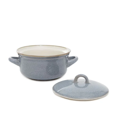 Горшок для запекания с крышкой Homla LARISA 0,5 л Серый 218383 фото - 2