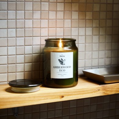 Ароматична свічка Homla MAEL Amberwood Eco Зелений 215871 фото - 5