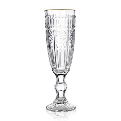 Бокал Homla BARREL 0,15 л | Прозрачный / Золото 200898