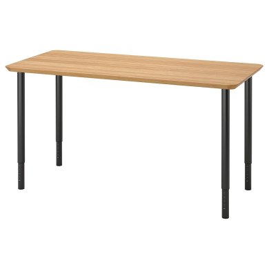 IKEA Письменный стол ANFALLARE/OLOV Черный (ИКЕА АНФАЛЛАРЕ/ОЛОВ) 59417704