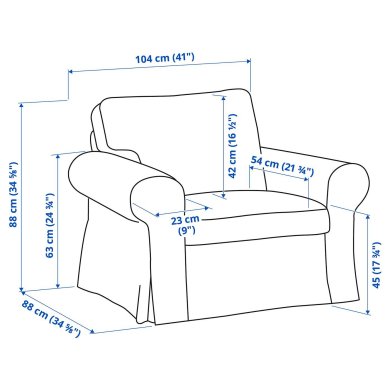 IKEA EKTORP (ИКЕА ЭКТОРП) 09633828 фото - 3