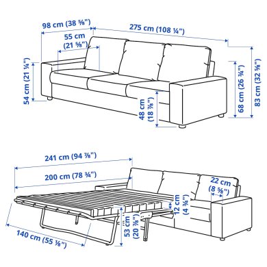 IKEA VIMLE (ИКЕА ВИМЛЕ) 99545257 фото - 7