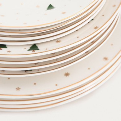 Набор тарелок Homla ZAPHIRA 12 шт Принт 242141 фото - 5