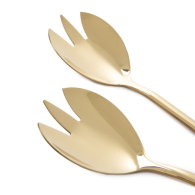 Набір салатних ложок Homla STILO 2 шт Золотий - 2 Набір салатних ложок Homla STILO 2 шт Золотий 215812 фото - 2