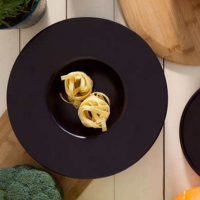 Глибока тарілка Homla FAMELIO 28 см Чорний - 4 Глибока тарілка Homla FAMELIO 28 см Чорний 217999 фото - 4