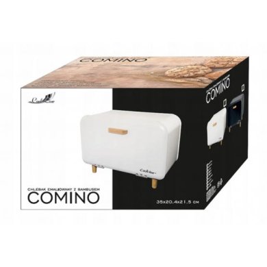Хлебница Chomik COMINO 35x20.4x21.5 см | Белый / Дерево NEL5071 фото - 3