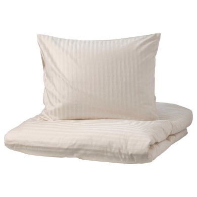IKEA Комплект постільної білизни NATTJASMIN 150х200 см Бежевий (ИКЕА NATTJASMIN) 70442617