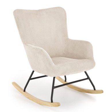 Кресло-качалка мягкое Halmar BELMIRO Кремовый Кресло-качалка мягкое Halmar BELMIRO Кремовый V-CH-BELMIRO-FOT-KREMOWY