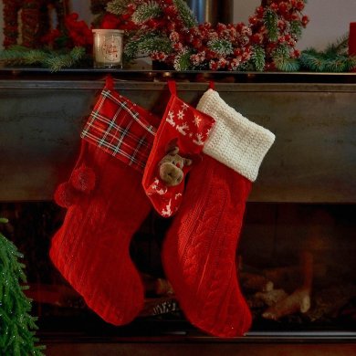 Рождественский носок для подарков Homla PUNA Красный 163657 фото - 4