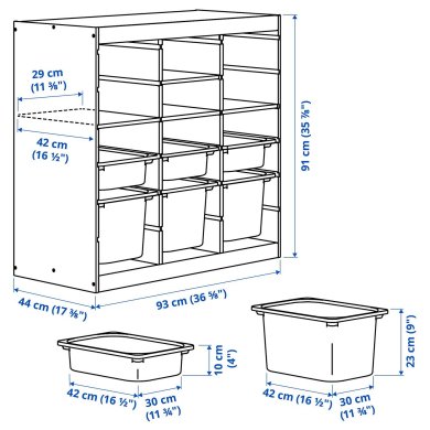IKEA TROFAST (ИКЕА ТРУФАСТ) 89612577 фото - 3