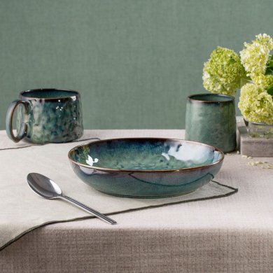 Глубокая тарелка Homla MIDO 21,5 см Зеленый 230829 фото - 6