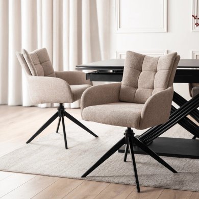 Обеденный стул поворотный Mebel Elit JULY Бежевый ME.JULY/BZ/T/K фото - 5