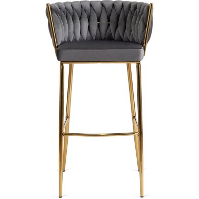 Барный стул Mebel Elit FLORES 2 Серый - 2 Барный стул Mebel Elit FLORES 2 Серый ME.FLORES2/P/ZL/V/H фото - 2