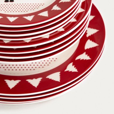 Набір тарілок Homla NUTCRACKER 12 шт Принт 242139 фото - 6