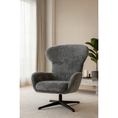 Кресло мягкое поворотное Kontrast LOUIS Темно-серый 5.01.84274 фото - 7