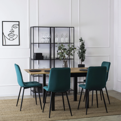 Обеденный стул Mebel Elit PERU Welur Бирюзовый ME.PERU/T/V/K фото - 10