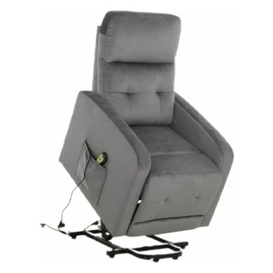 Крісло м'яке розкладне з реклайнером Signal OTUS II Velvet Сірий OTUSIIVSZ фото - 3