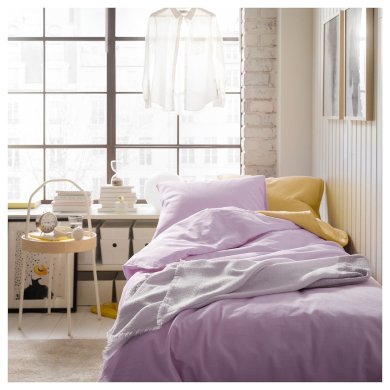 IKEA Комплект постельного белья NATTSVARMARE 150x200 см Сиреневый (ИКЕА НАТЦВАРМАРЕ) 50529188 фото - 5