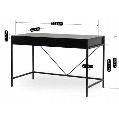 Письмовий стіл Mebel Elit ALLY Чорний ME.ALLY/CZ/B фото - 9