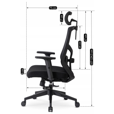 Офисное кресло Mebel Elit BENTO Черный - 19 Офисное кресло Mebel Elit BENTO Черный ME.BENTO/CZ/T/FO фото - 19