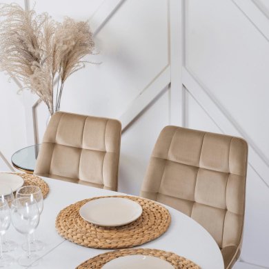 Розкладний обідній стіл Mebel Elit HARRY Білий B.HARRY/B/S фото - 7