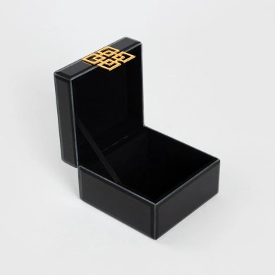 Скринька для прикрас Homla CARNIVAL 12,5x12,5x8 см Чорний - 3 Скринька для прикрас Homla CARNIVAL 12,5x12,5x8 см Чорний 237523 фото - 3