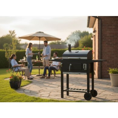 Угольный гриль с чугунной решеткой Garden Line INFERNO Черный BBQ5214 фото - 10