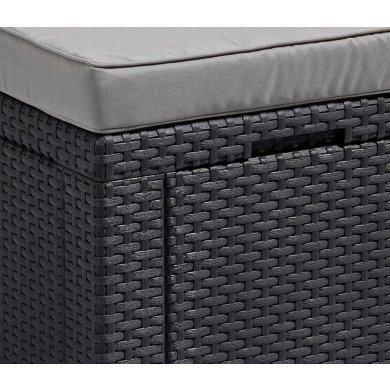 Садовый пуф-ящик Keter CUBE Графит 213785 фото - 3