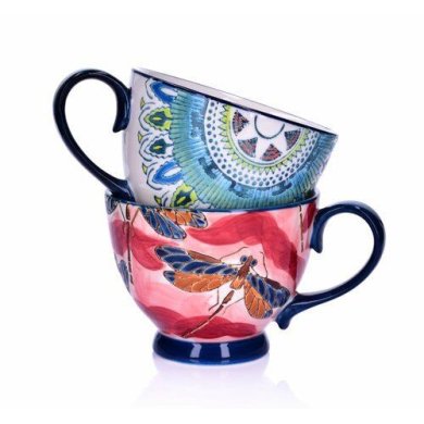 Чашка Duka Andalusia 400 мл Синій/Червоний/Принт 1215777 фото - 4