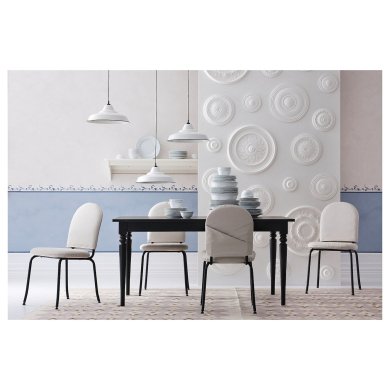 IKEA Обеденный стул EBBALYCKE Серый (ИКЕА ЭББАЛИКЕ) 40568854 фото - 6