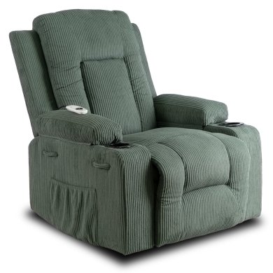Крісло м'яке розкладне масажне з реклайнером Mebel Elit BOX Velvet Зелений - 2 Крісло м'яке розкладне масажне з реклайнером Mebel Elit BOX Velvet Зелений ME.BOX2/Z/SZTR/FW фото - 2