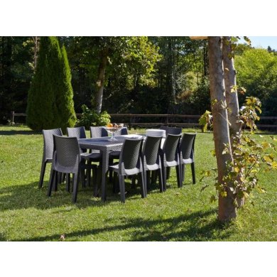 Розкладний садовий стіл Corciano QUEEN EUROHIT Антрацит 8009271014725 фото - 4