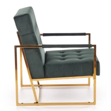 Кресло мягкое Halmar Prius Темно-зеленый - 3 Кресло мягкое Halmar Prius Темно-зеленый V-CH-PRIUS-FOT-C.ZIELONY фото - 3