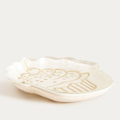 Десертна тарілка Homla FAROS 16x14,7 см Білий 242844 фото - 2