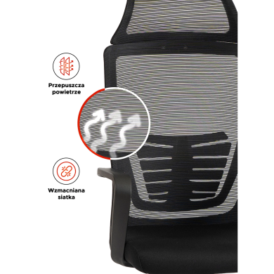 Офісне крісло Mebel Elit DESON Чорний - 6 Офісне крісло Mebel Elit DESON Чорний ME.DESON/CZ/T/FO фото - 6