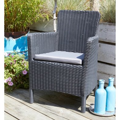 Садове крісло Keter TRENTON Графит 226453 фото - 2