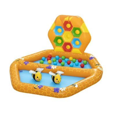 Надувной детский бассейн Bestway 52639 ПЧЕЛКА 127х119х61 см Оранжевый BES52639 фото - 2