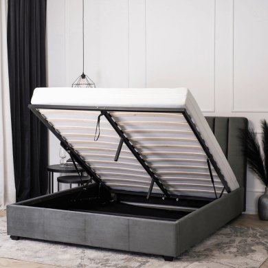 Ліжко Mebel Elit MARI Welur 160x200 см Сірий ME.MARI/160/CP/V/LOZ фото - 5