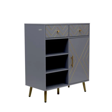 Комод Homla BODO 80x40x95 см | Графит / Золотой 214198 фото - 2