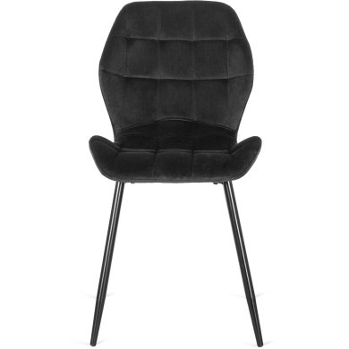 Обідній стілець Mebel Elit LUCKY Welur Чорний - 2 Обідній стілець Mebel Elit LUCKY Welur Чорний ME.LUCKY/CZ/V/K фото - 2