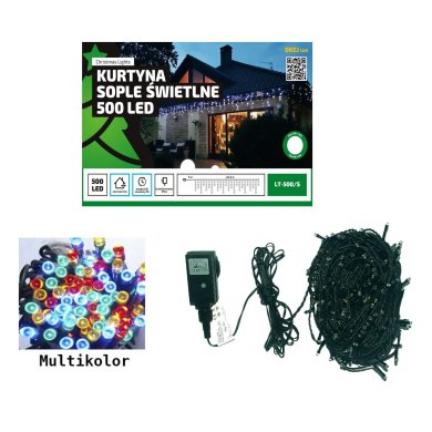 Новорічна гірлянда Chomik 500 LED 30 м Мікс OKE4900